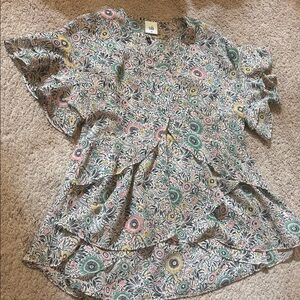 CAbi Multicolor Floral Top